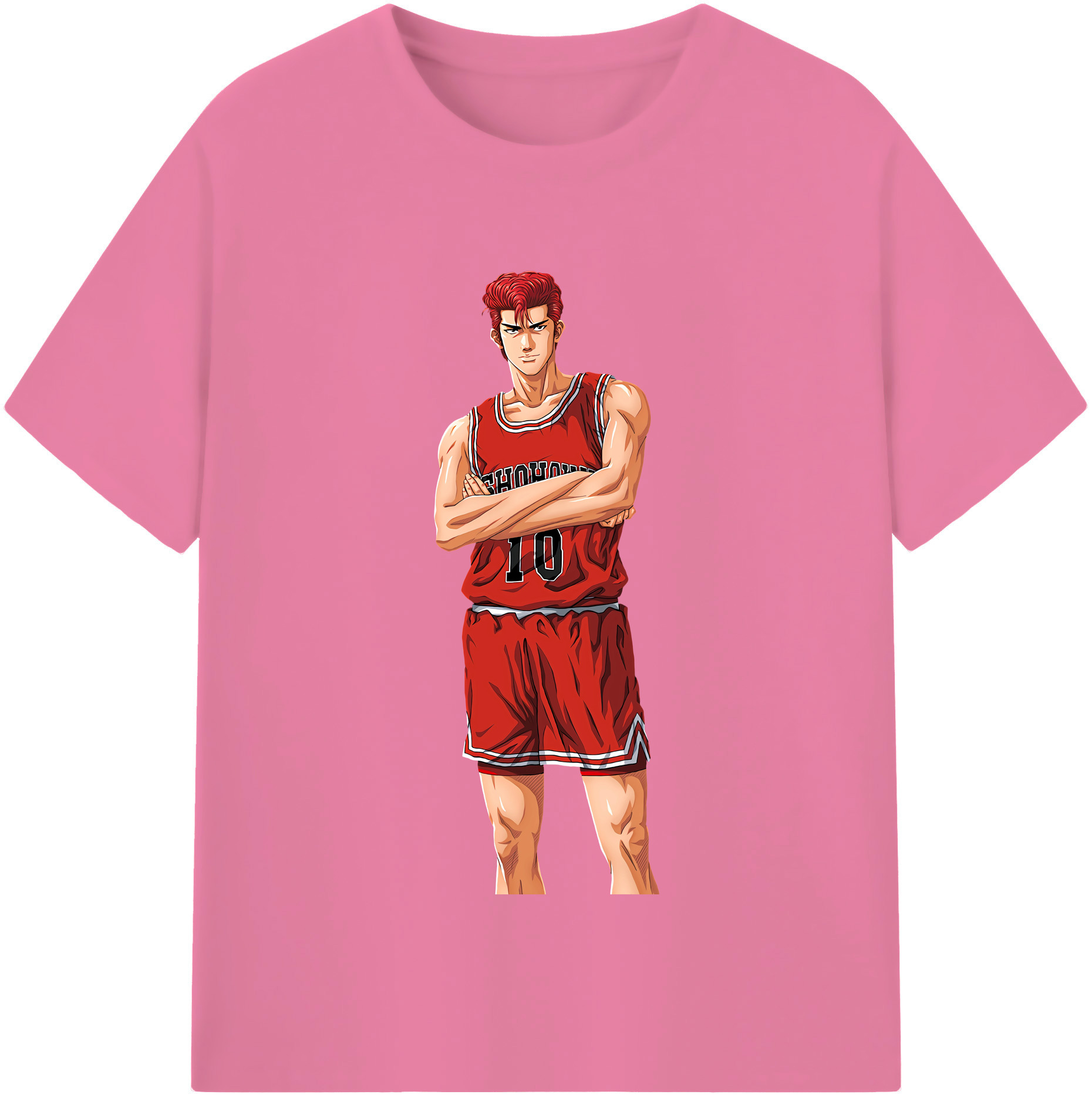 SLAM DUNK／スラムダンク 綿100％半袖Tシャツ（フロントプリント）